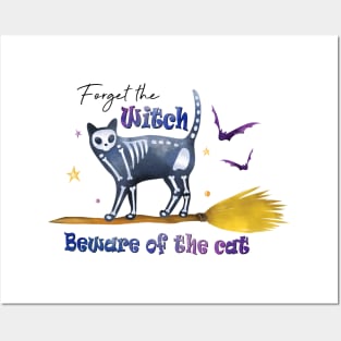 Forget the Witch Beware Of The Cat Posters and Art